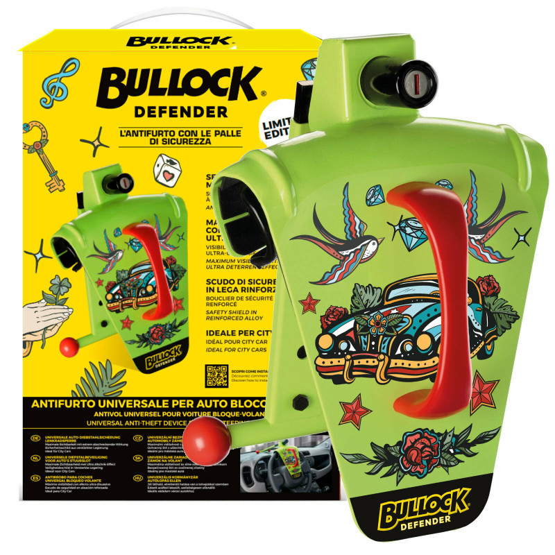 Bullock Defender Pro Antifurto Universale Auto Blocca Volante Super Re –  Ricambi Auto 24