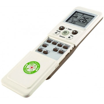 Telecomando per condizionatore d'aria resistente all'usura in ABS accessorio di ricambio per telecomando universale per aria condizionata adatto per AUX YKR-H 102E Bianco 